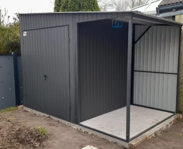 Domek narzędziowy 3.5x2 m Jednospadowy Grafit