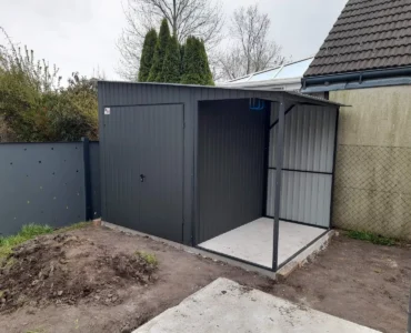 Domek narzędziowy 3.5x2 m Jednospadowy Grafit