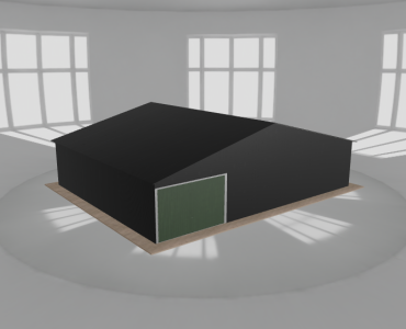 Garaż blaszany 10.5x8.5m jednostanowiskowy dwuspadowy Czarny