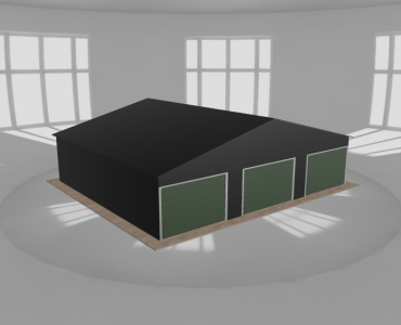 Garaż blaszany 10.5x9m trzystanowiskowy dwuspadowy Czarny