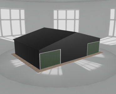 Garaż blaszany 11x7.5m dwustanowiskowy dwuspadowy Czarny