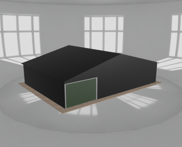 Garaż blaszany 11x8m jednostanowiskowy dwuspadowy Czarny