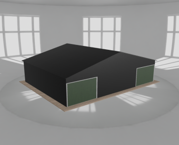 Garaż blaszany 11x8.5m dwustanowiskowy dwuspadowy Czarny