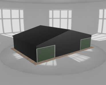 Garaż blaszany 11.5x8m dwustanowiskowy dwuspadowy Czarny