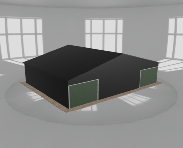 Garaż blaszany 11.5x9m dwustanowiskowy dwuspadowy Czarny