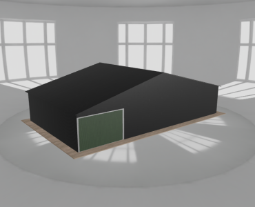 Garaż blaszany 12x7m jednostanowiskowy dwuspadowy Czarny