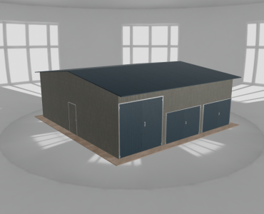Hala stalowa 9.5x10m dwuspadowa Aluminium