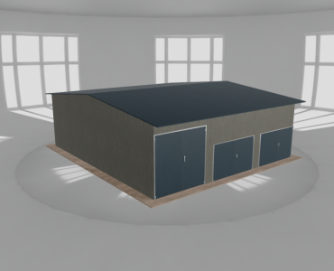 Hala stalowa 10x11m dwuspadowa Aluminium