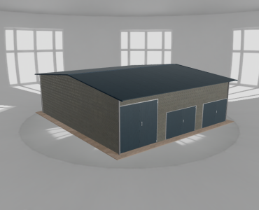 Hala stalowa 10.5x11.5m dwuspadowa Aluminium