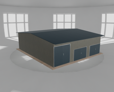Hala stalowa 10.5x12m dwuspadowa Aluminium