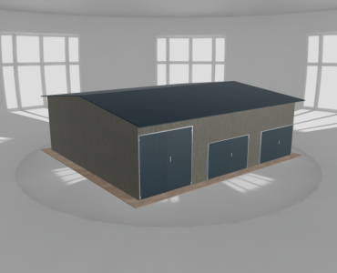 Hala stalowa 11x10m dwuspadowa Aluminium