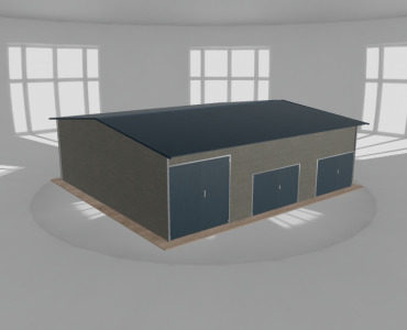 Hala stalowa 11.5x10.5m dwuspadowa Aluminium