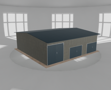 Hala stalowa 11.5x11m dwuspadowa Aluminium