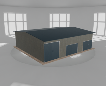 Hala stalowa 12x11m dwuspadowa Aluminium
