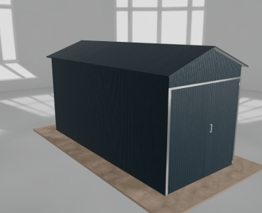 Domek narzędziowy 2x4.5m dwuspadowy Grafit