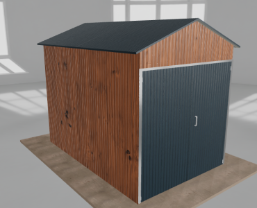 Domek narzędziowy 2x3m dwuspadowy Złoty dąb