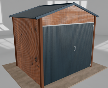 Domek narzędziowy 2.5x2m dwuspadowy Złoty dąb