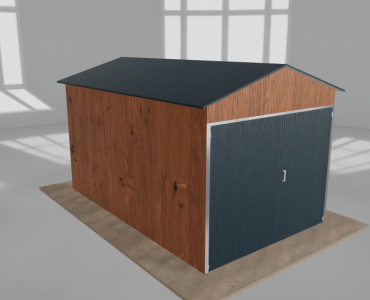 Domek narzędziowy 2.5x4m dwuspadowy Złoty dąb