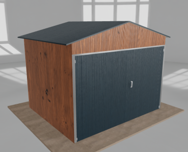 Domek narzędziowy 3x2.5m dwuspadowy Złoty dąb