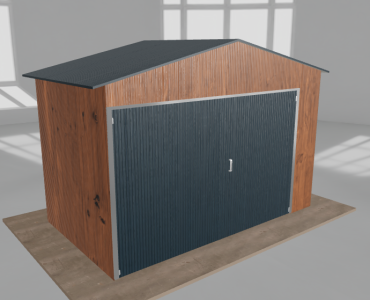 Domek narzędziowy 3.5x2m dwuspadowy Złoty dąb