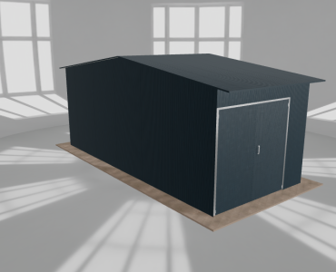 Hala stalowa 4x9m dwuspadowa Grafit Wysoka