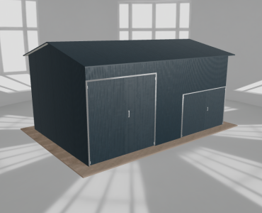 Hala stalowa 7.5x5m dwuspadowa Grafit Wysoka