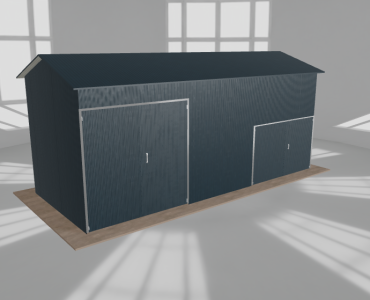 Hala stalowa 8.5x3.5m dwuspadowa Grafit Wysoka