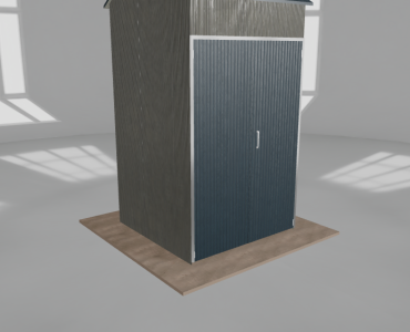 Hala stalowa 2x2m dwuspadowa Aluminium Wysoka