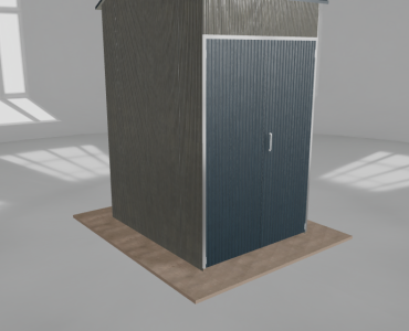 Hala stalowa 2x2.5m dwuspadowa Aluminium Wysoka