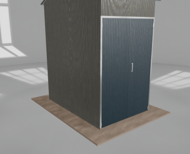 Hala stalowa 2x3m dwuspadowa Aluminium Wysoka