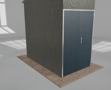 Hala stalowa 2x3.5m dwuspadowa Aluminium Wysoka
