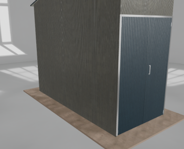 Hala stalowa 2x4.5m dwuspadowa Aluminium Wysoka
