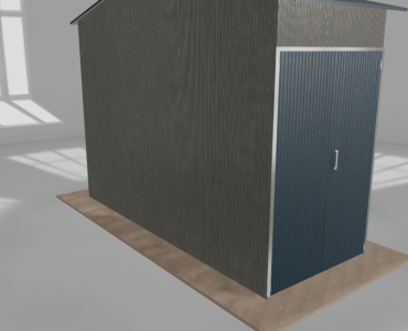 Hala stalowa 2x5m dwuspadowa Aluminium Wysoka