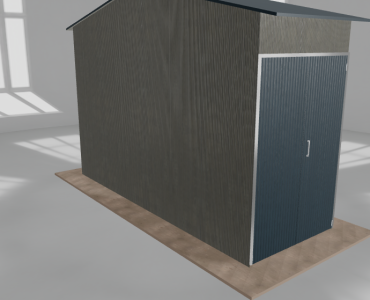 Hala stalowa 2x5.5m dwuspadowa Aluminium Wysoka