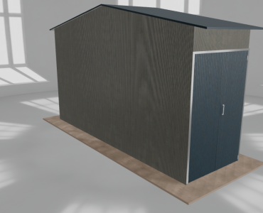 Hala stalowa 2x6.5m dwuspadowa Aluminium Wysoka