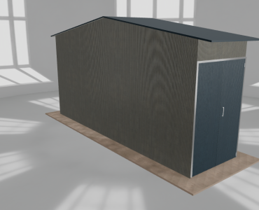 Hala stalowa 2x7.5m dwuspadowa Aluminium Wysoka