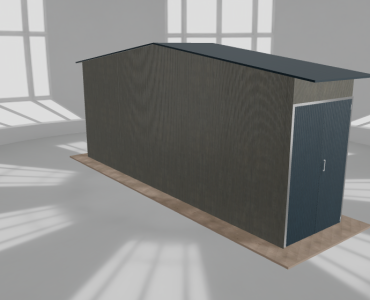 Hala stalowa 2x9m dwuspadowa Aluminium Wysoka