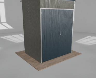 Hala stalowa 2.5x2m dwuspadowa Aluminium Wysoka