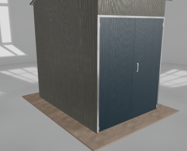 Hala stalowa 2.5x3.5m dwuspadowa Aluminium Wysoka