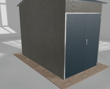Hala stalowa 2.5x4.5m dwuspadowa Aluminium Wysoka