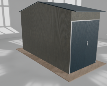 Hala stalowa 2.5x6m dwuspadowa Aluminium Wysoka