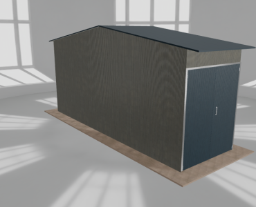 Hala stalowa 2.5x8m dwuspadowa Aluminium Wysoka