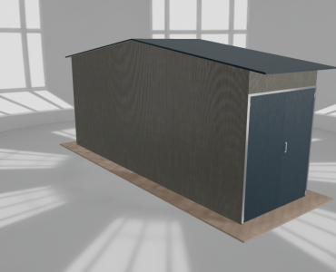 Hala stalowa 2.5x8.5m dwuspadowa Aluminium Wysoka