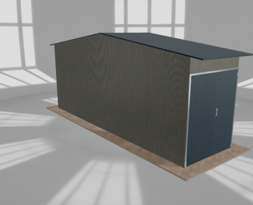 Hala stalowa 2.5x9m dwuspadowa Aluminium Wysoka