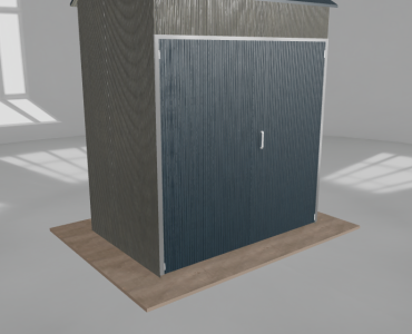 Hala stalowa 3x2m dwuspadowa Aluminium Wysoka