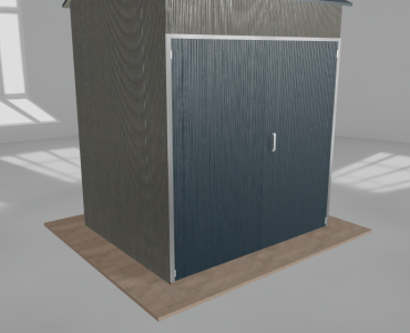 Hala stalowa 3x2.5m dwuspadowa Aluminium Wysoka