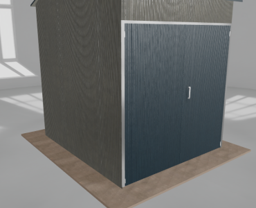Hala stalowa 3x3.5m dwuspadowa Aluminium Wysoka