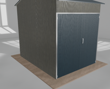 Hala stalowa 3x4m dwuspadowa Aluminium Wysoka