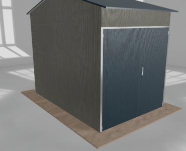 Hala stalowa 3x4.5m dwuspadowa Aluminium Wysoka
