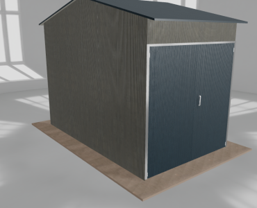 Hala stalowa 3x5m dwuspadowa Aluminium Wysoka